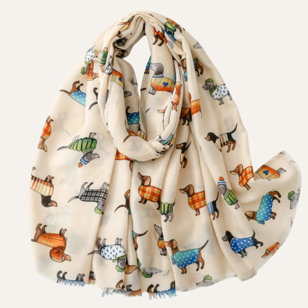 Scarvii - Cartoon Dog Pattern Fall/Winter Scarf